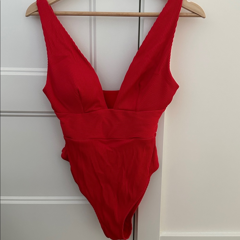 H&M Vibrant Red One-Piece Swimsuit